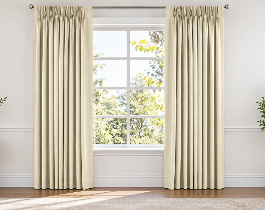 Triple Pleated Curtains in Peelamedu